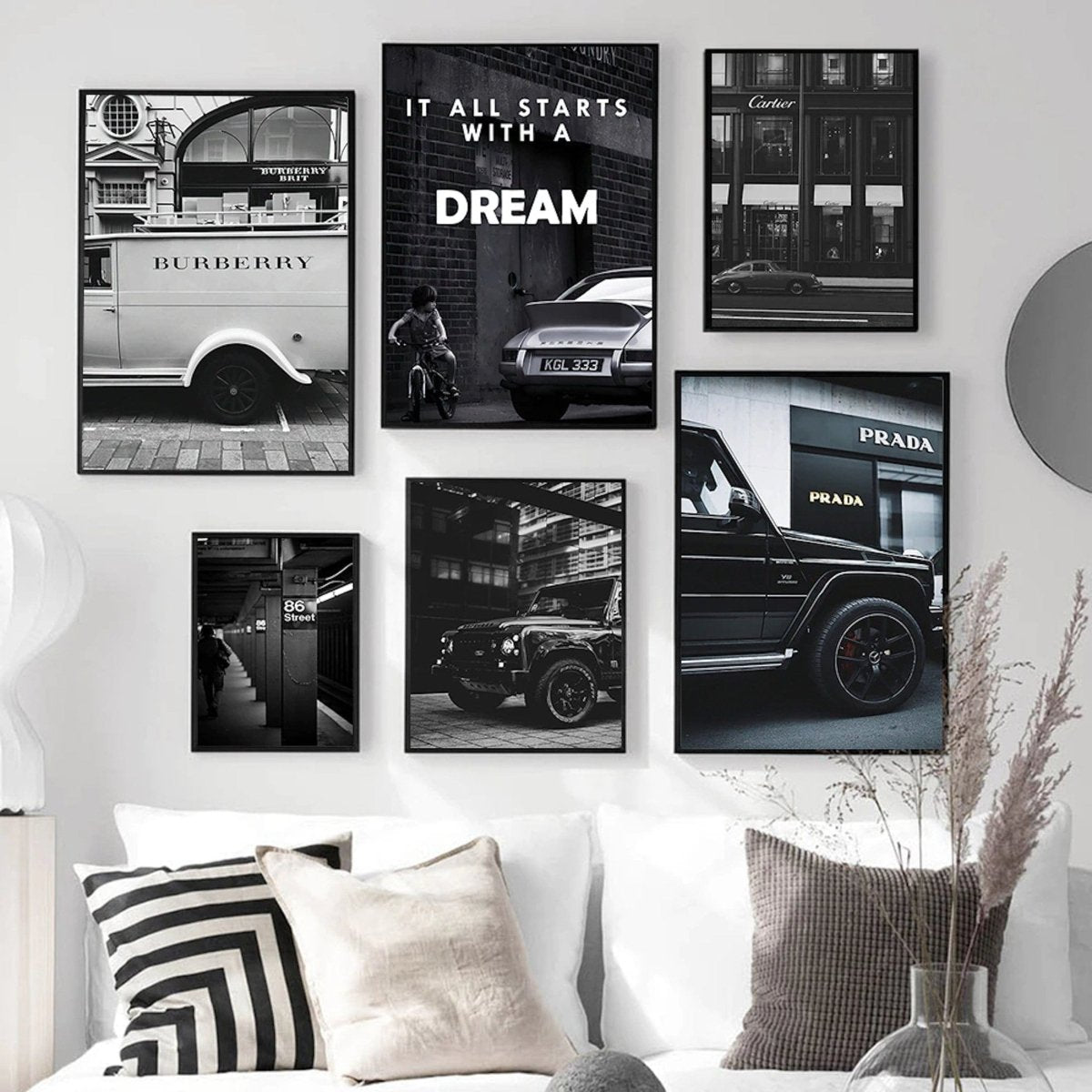 Luxusmarke Prada Wandbild